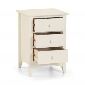 Bedside three drawer chest