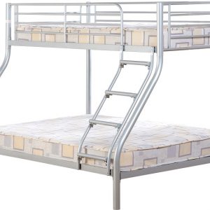 Triple sleeper metal bunks