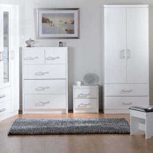 White bedroom furniture range